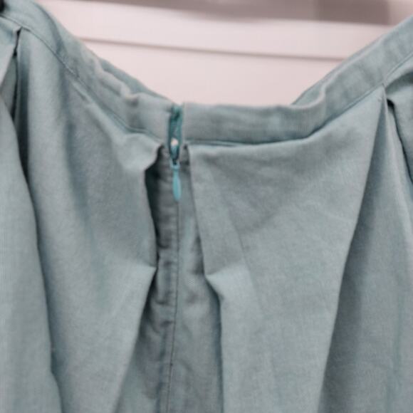 Jason Wu for Target Blue Skirt Plus Size 22W Pleaded Cotton - Picture 9 of 13